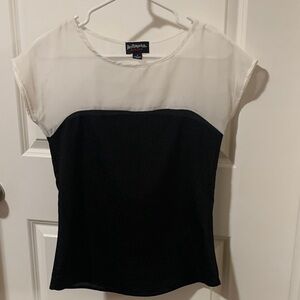 Elegant Two-Tone Blouse by New Directions